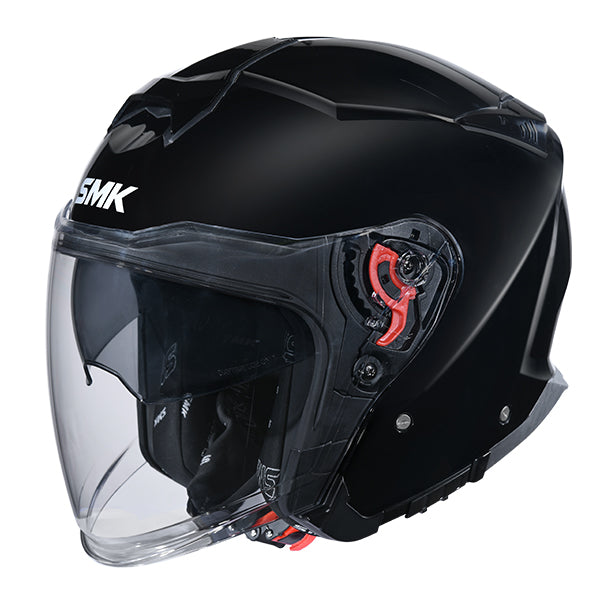 SMK GTJ OPEN FACE GLOSS BLACK GL200