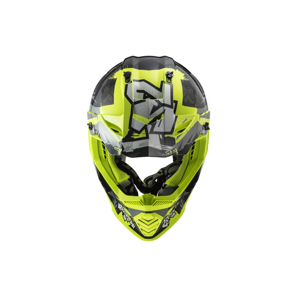 LS2 MX437 YELLOW KIDS MX HELMET