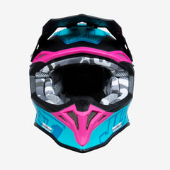 JUST1 J39 THRUSTER BLUE FUXIA BLACK MX HELMET