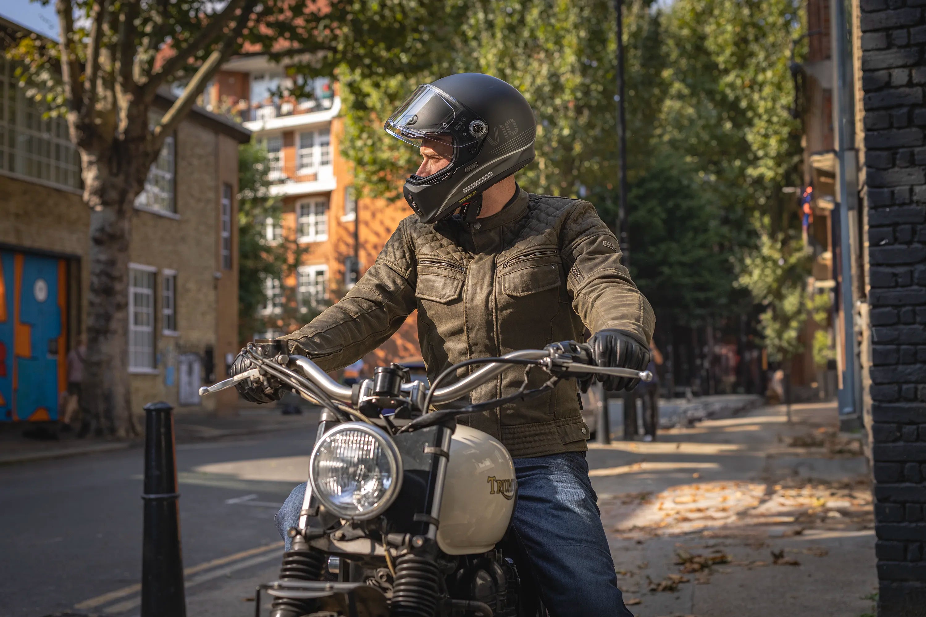 OXFORD HARDY KHAKI WAX COTTON MENS AA JACKET