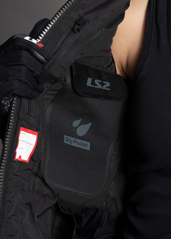 LS2 BULLET BLACK LADIES JACKET