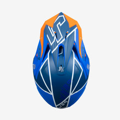 JUST1 J39 THRUSTER WHITE ORANGE BLUE MX HELMET