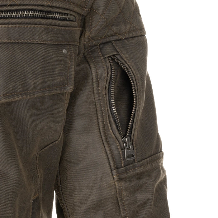 OXFORD HARDY KHAKI WAX COTTON MENS AA JACKET