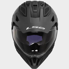 LS2 MX702 Pioneer 2 Adventure Helmet - Matt Black