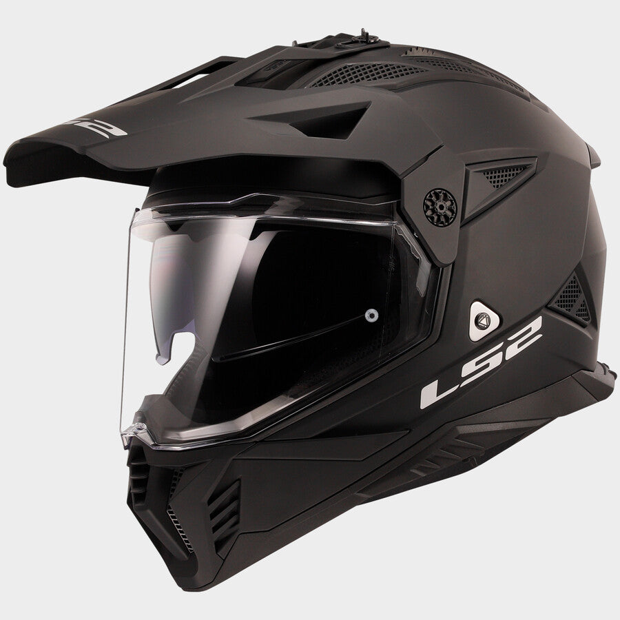 LS2 MX702 Pioneer 2 Adventure Helmet - Matt Black