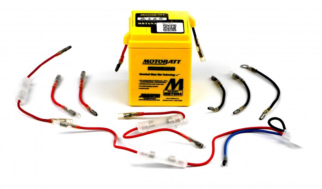 Motobatt Battery MBT6N4 6v 4AH 6N42A Models, 6N4C1B
