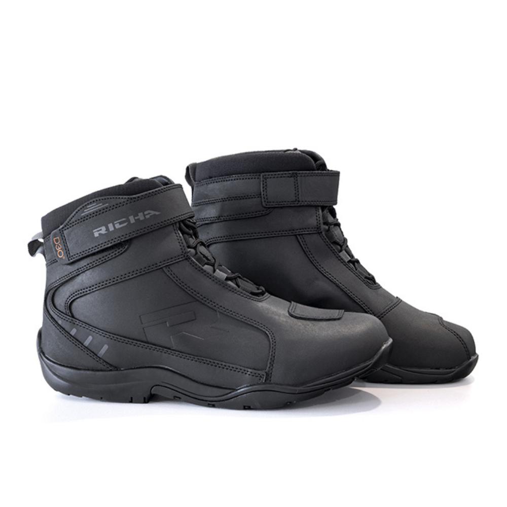 RICHA RUSH D30 WATERPROOF BLACK BOOT