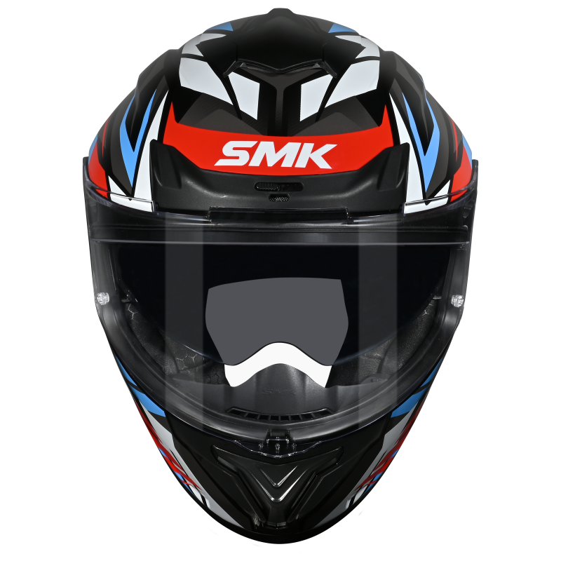 SMK Typhoon Rival GL213 Helmet - Gloss Black / Red / Blue