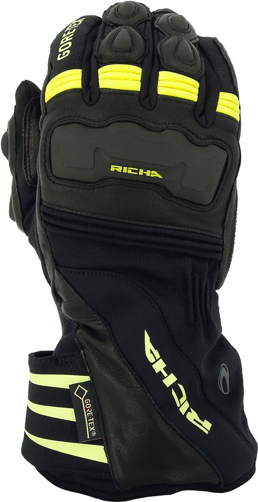 Richa Cold Protect GTX Goretex Gloves - Black / Fluo Yellow
