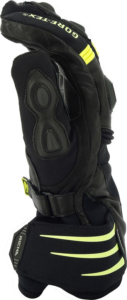 Richa Cold Protect GTX Goretex Gloves - Black / Fluo Yellow