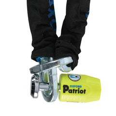 Oxford Patriot Chain & Padlock - Black/Orange/Yellow
