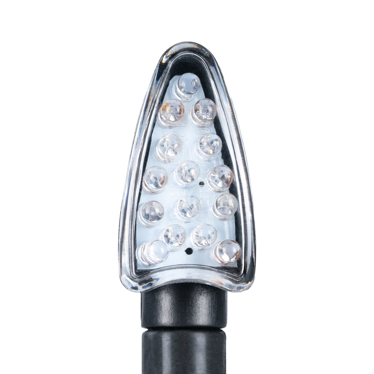 Oxford Arrow Indicator Blk shortstem Clear Lens