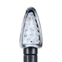 Oxford Arrow Indicator Blk shortstem Clear Lens