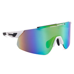 Oxford Corsa White Frame Rainbow Lens Sunglasses - BLACK/RAINBOW