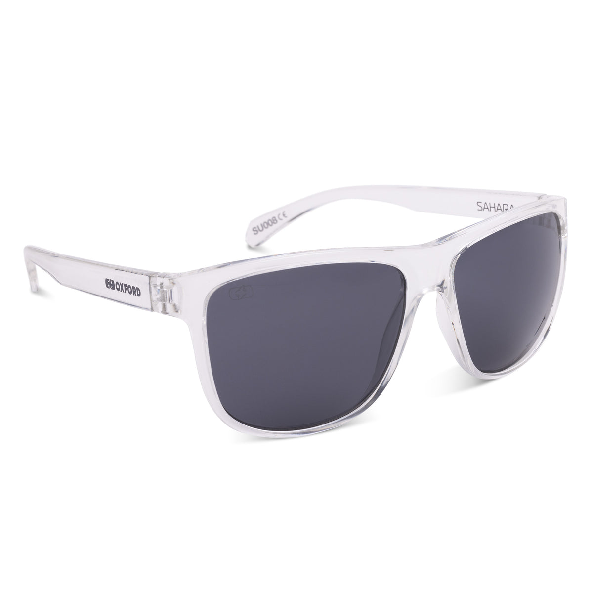 Oxford Sahara Clear Frame Smoke Lens Sunglasses - CLEAR/SMOKE