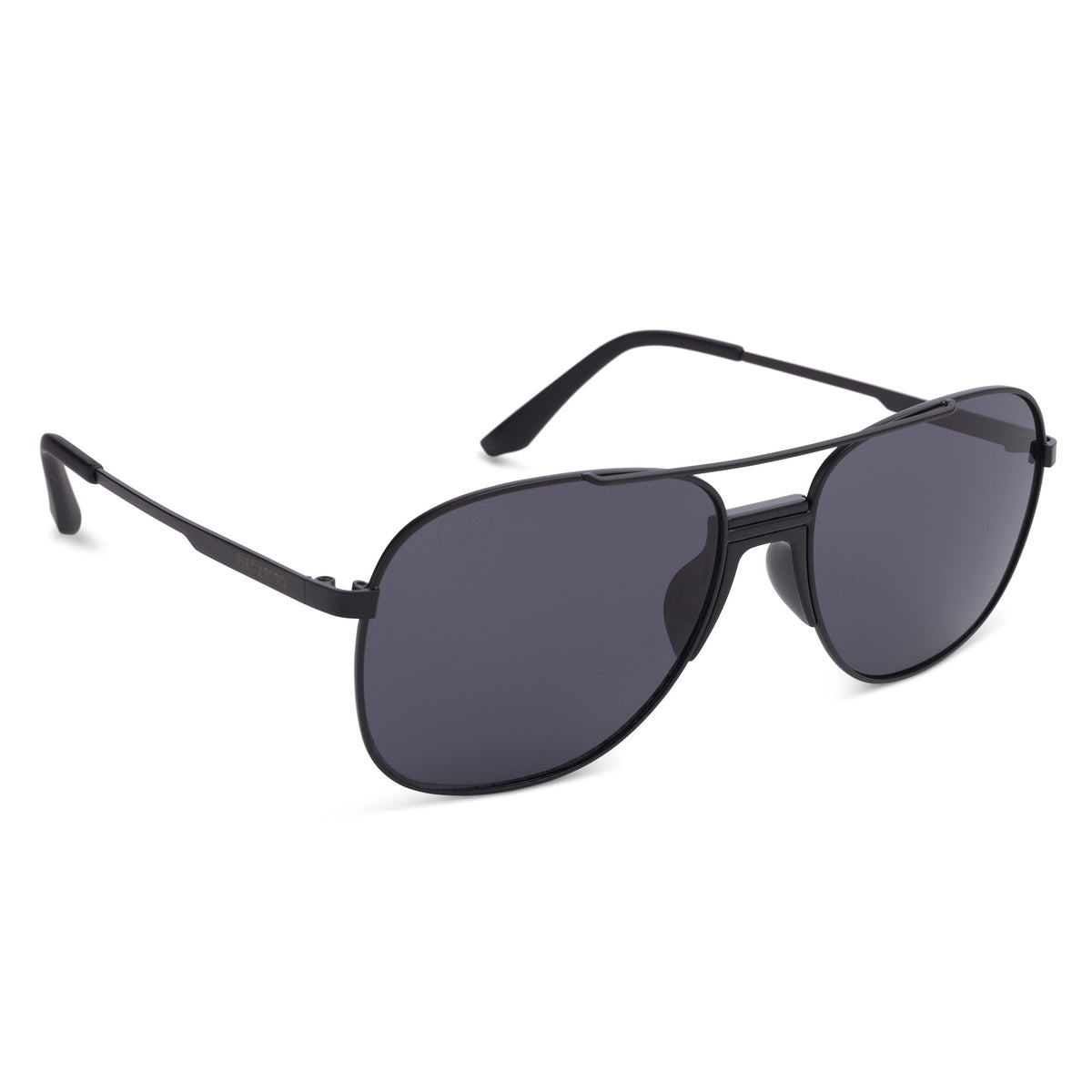 Oxford Force One Black Metal Frame Smoke Lens Sunglasses - Black/Smoke