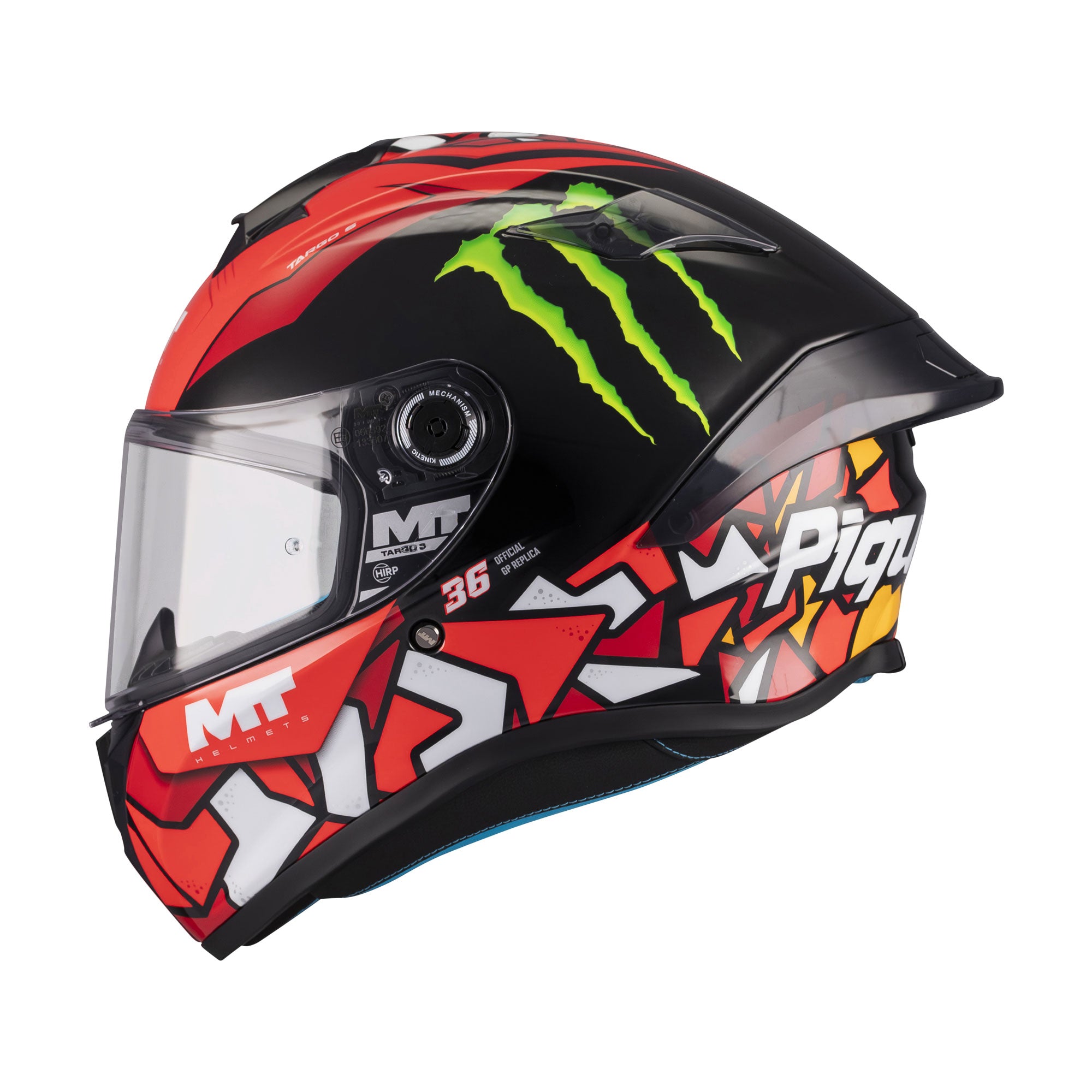 MT TARGO S PIQURAS B5 GLOSS MONSTER ENERGY HELMET