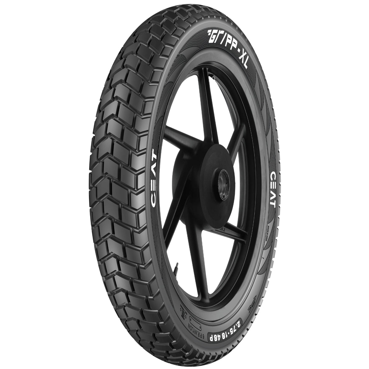 Ceat Gripp XL Tyre & Inner Tube - 120/90 17