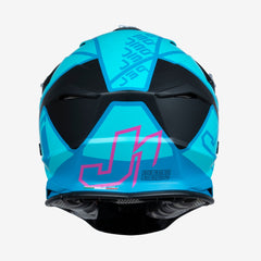 JUST1 J39 THRUSTER BLUE FUXIA BLACK MX HELMET