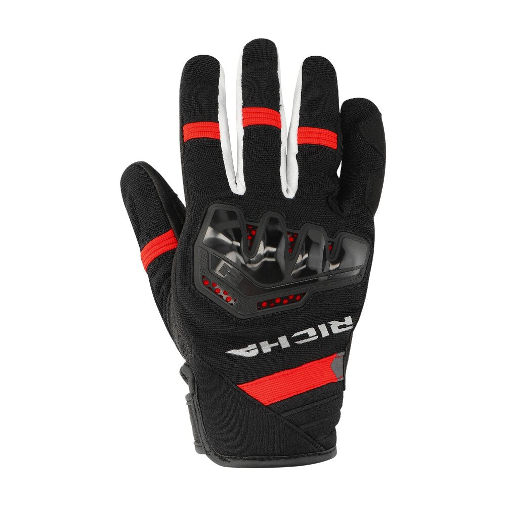 RICHA STRADALE SUMMER GLOVE BLACK RED