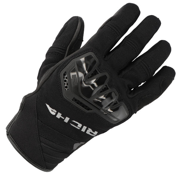 RICHA STRADALE SUMMER GLOVE BLACK BLACK