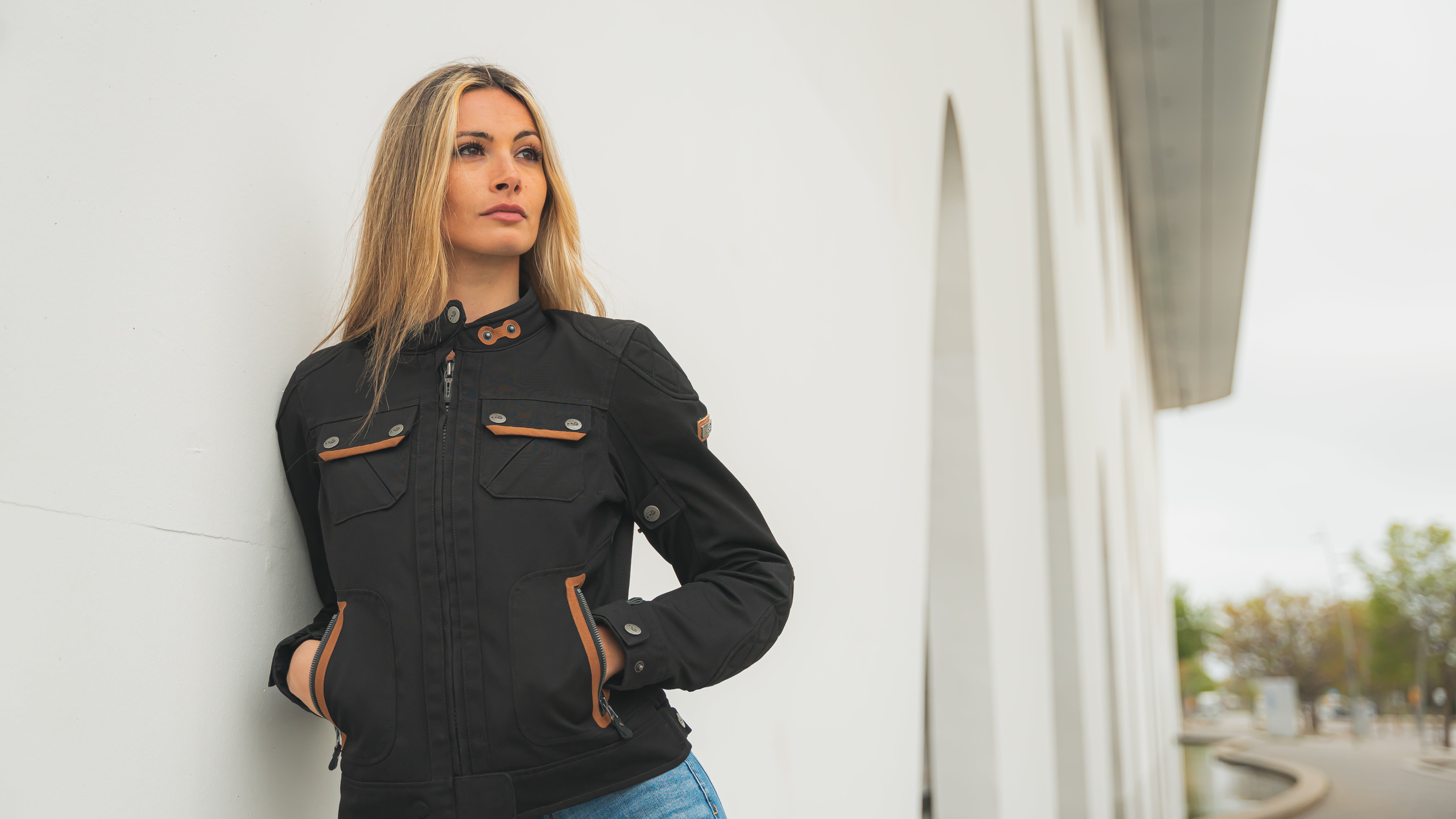 LS2 BULLET BLACK LADIES JACKET
