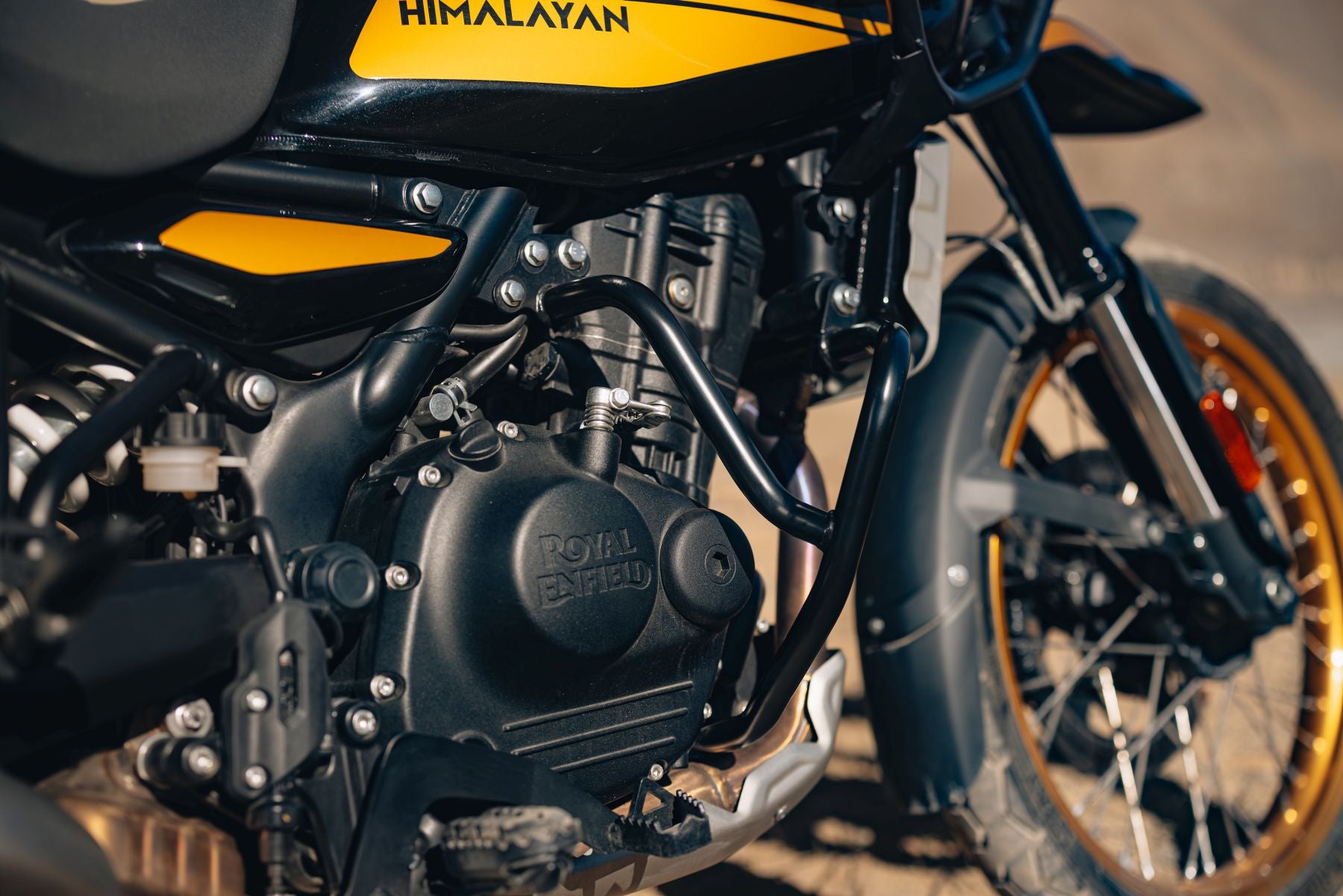 Royal Enfield Large Engine Bars - Black