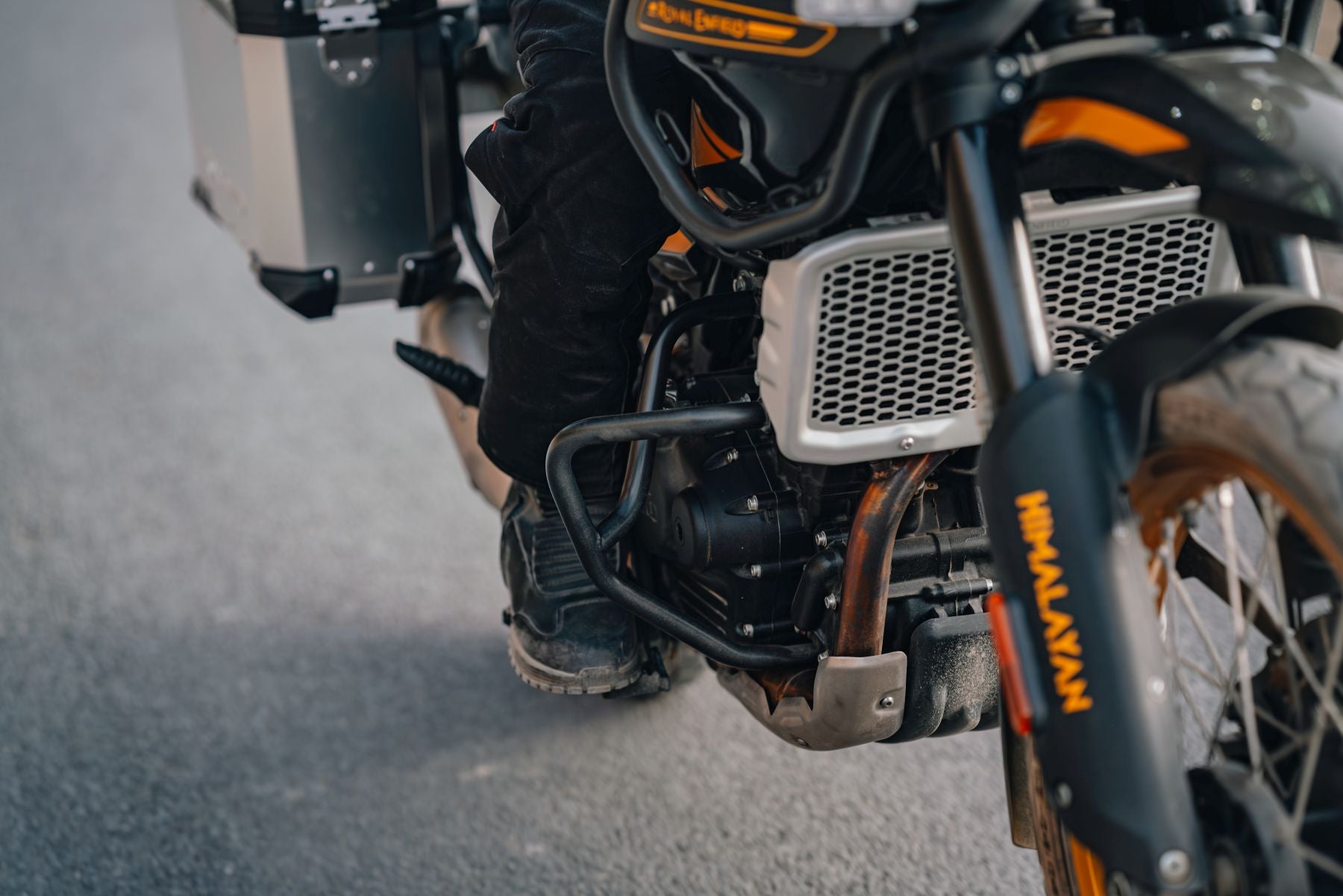Royal Enfield Large Engine Bars - Black