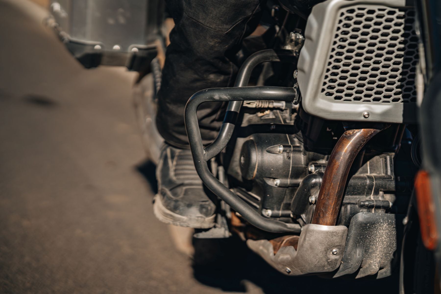 Royal Enfield Large Engine Bars - Black