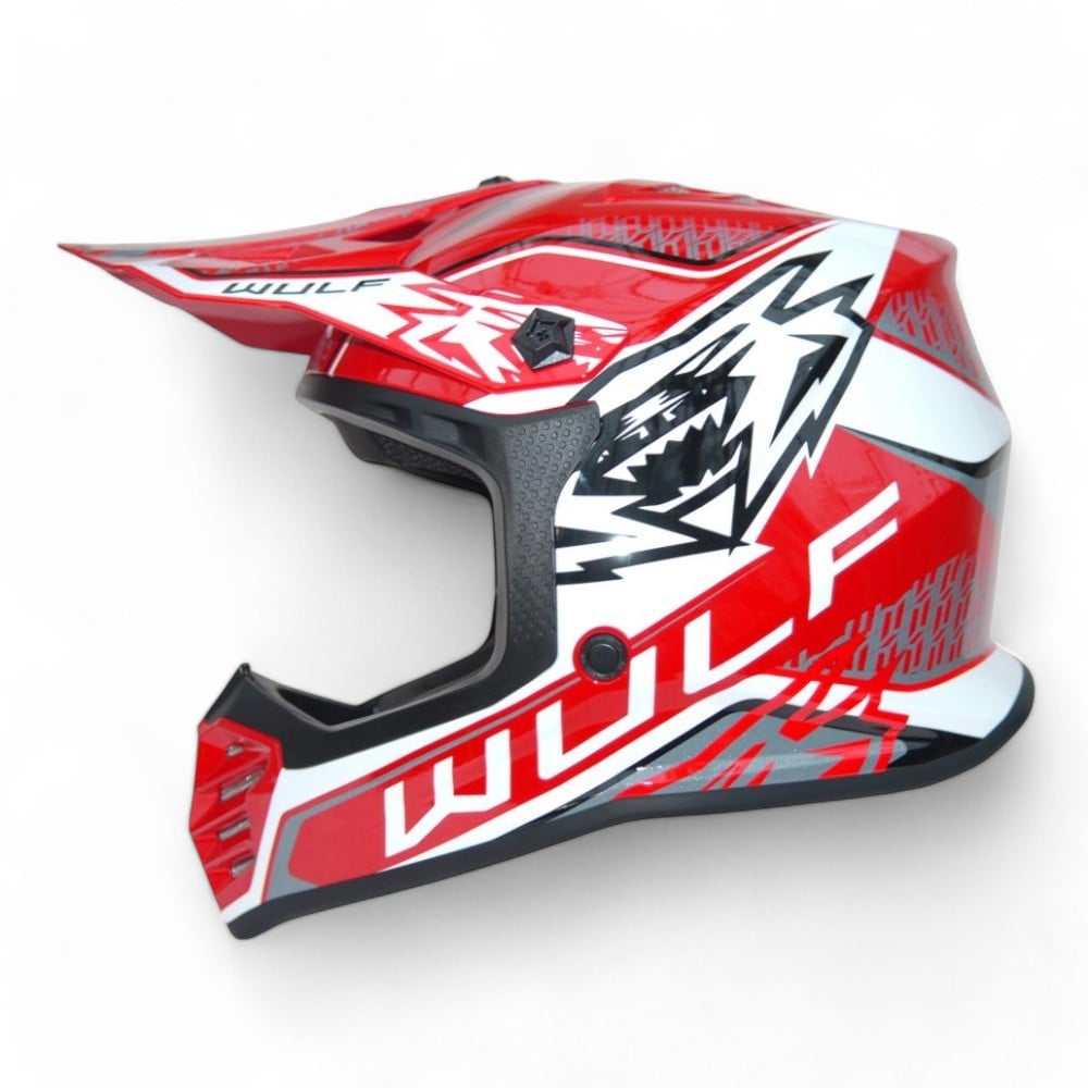 Wulfsport Air-X Kids MX Helmet - Red
