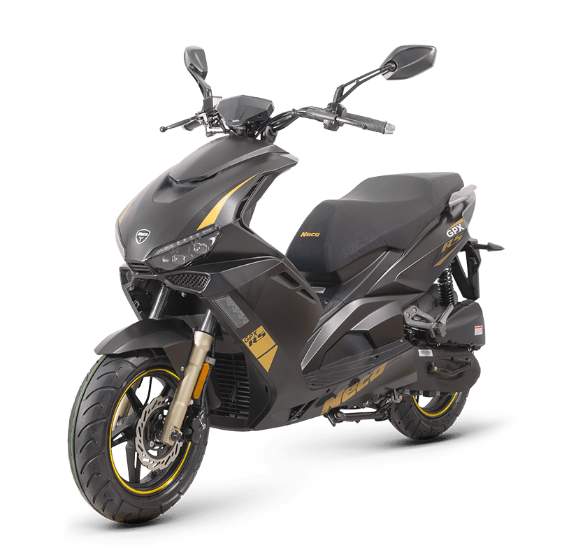 Neco GPX 50 RS Naked - Matt Black / Gold