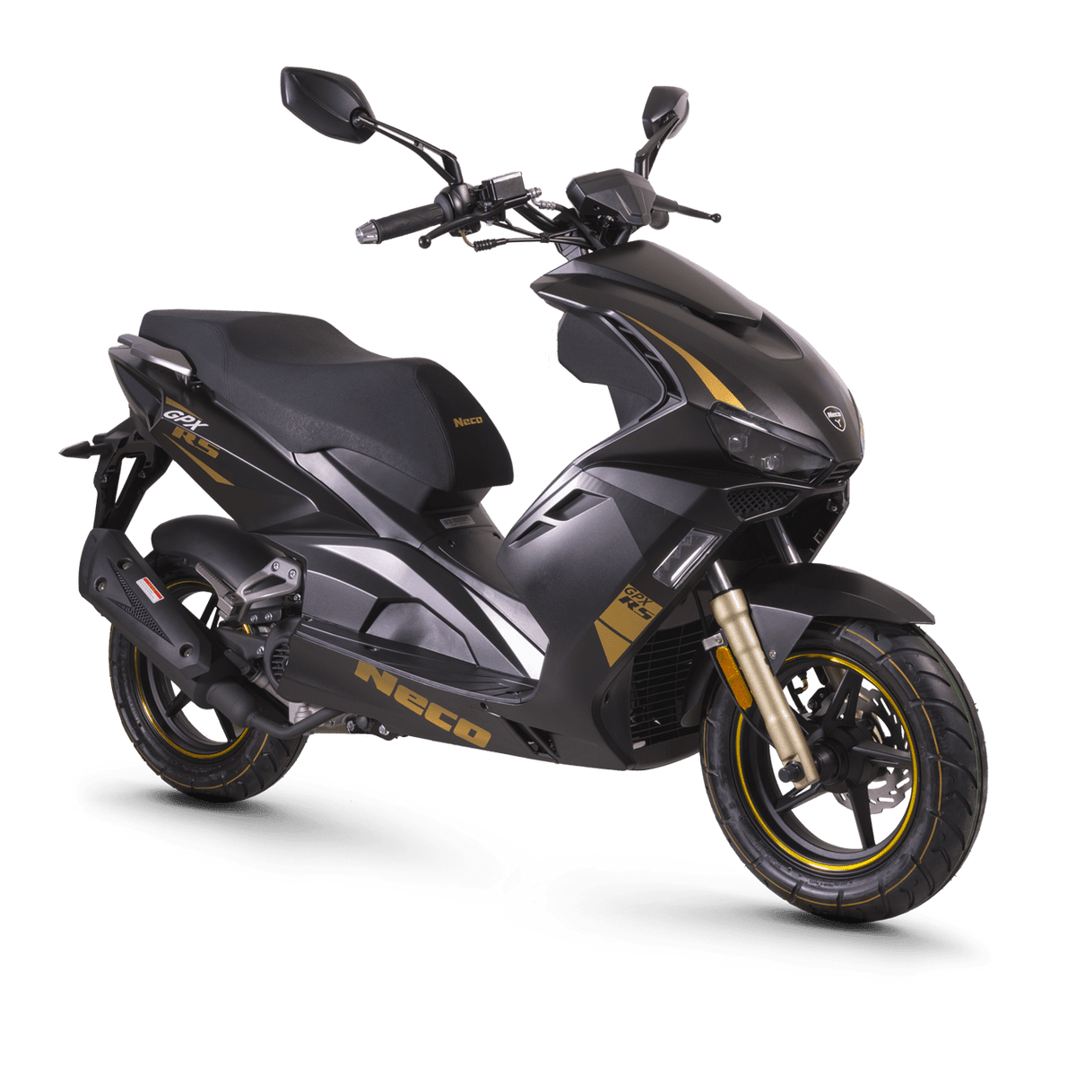 Neco GPX 50 RS Naked - Matt Black / Gold