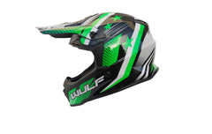 Wulfsport Iconic Kids MX Helmet - Green
