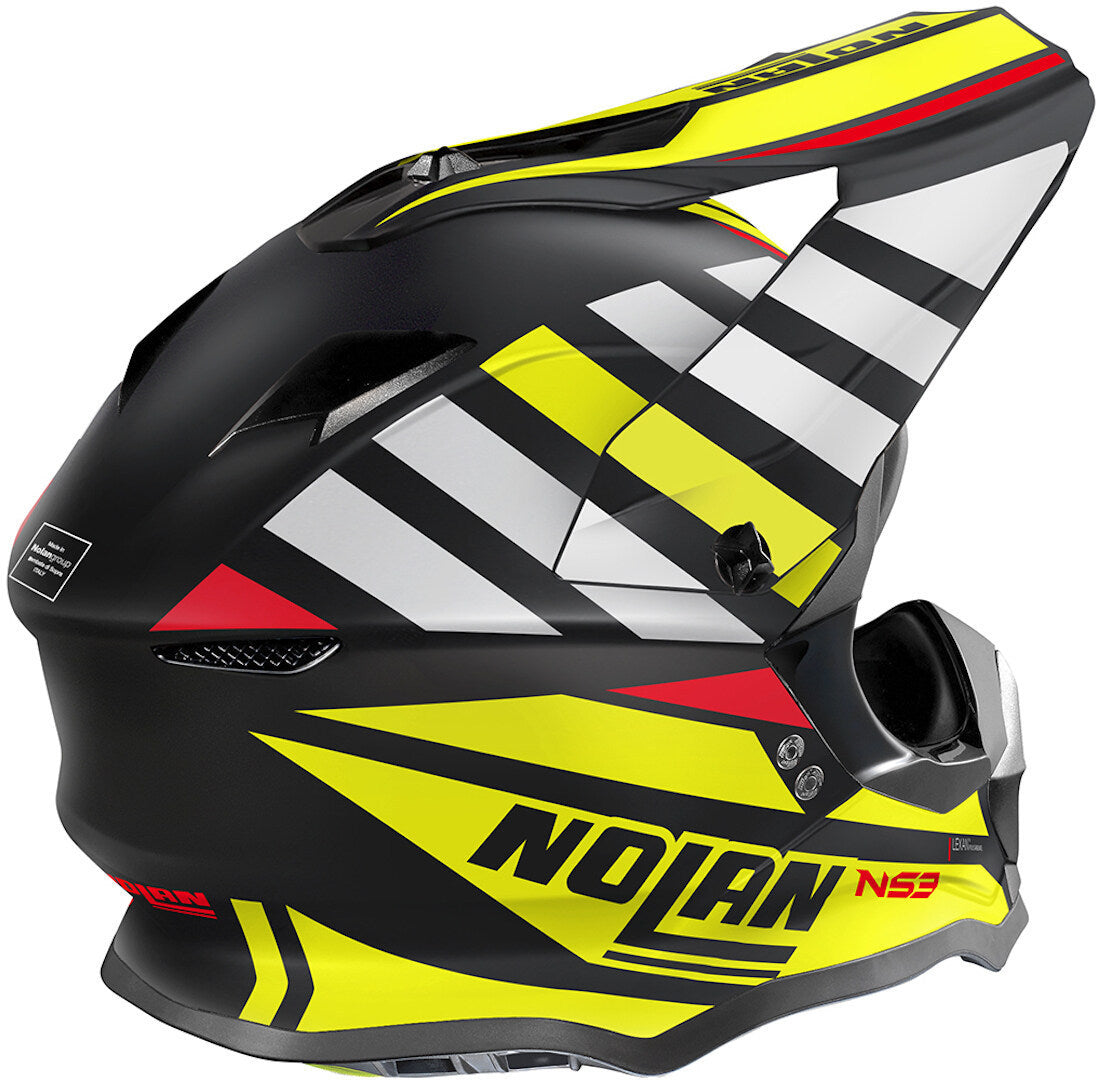 Nolan N53 MX Helmet Cliffjumper - Black / Yellow / White