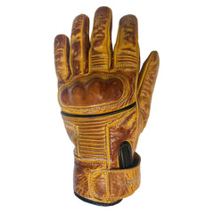 Rayven Vintage Leather Gloves - Tan