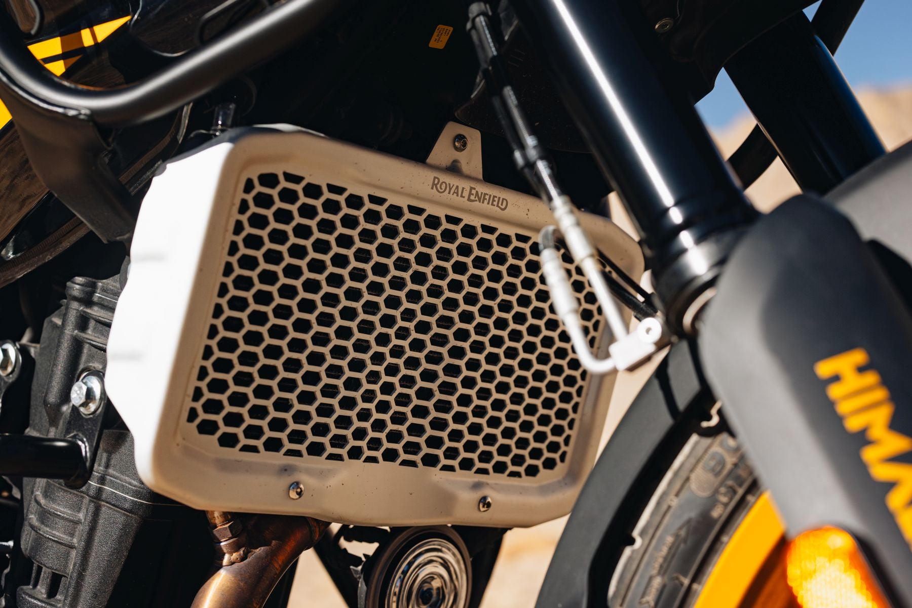 Royal Enfield Radiator Guard - Silver