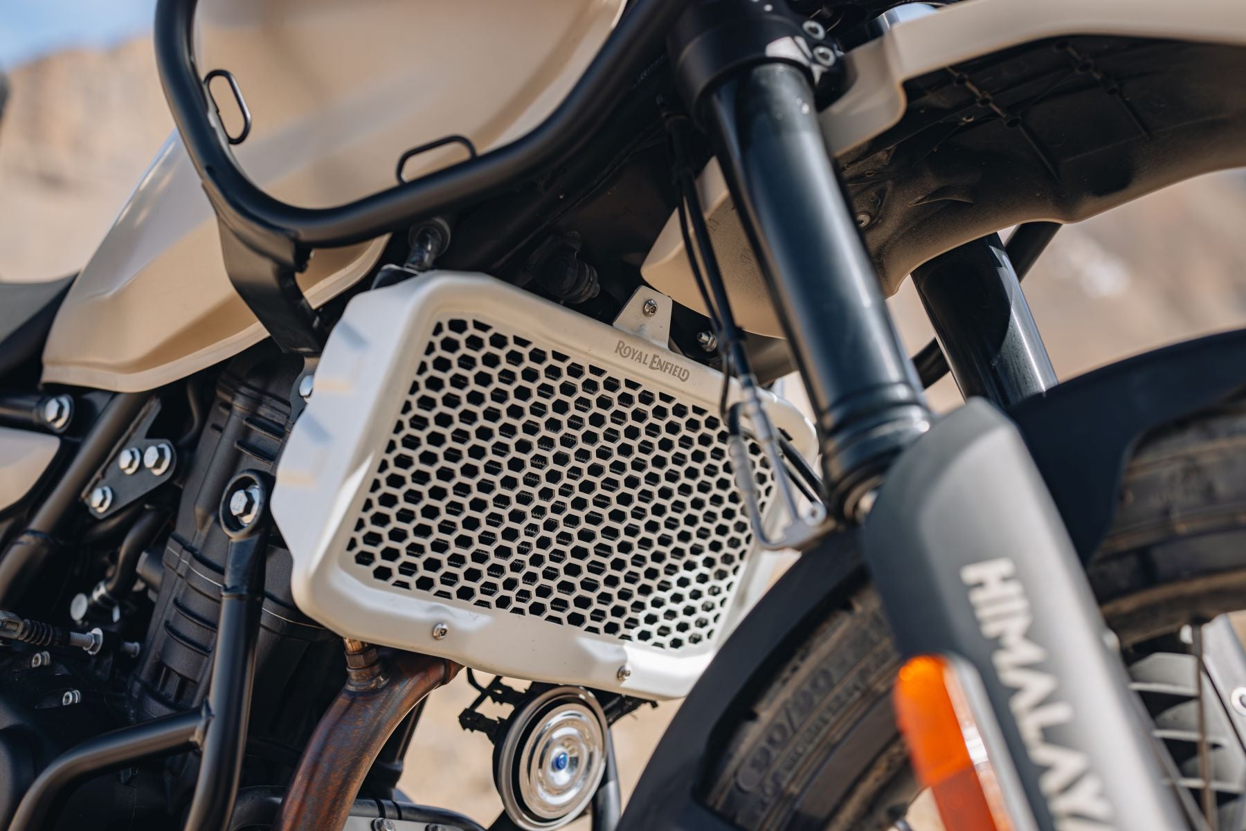 Royal Enfield Radiator Guard - Silver