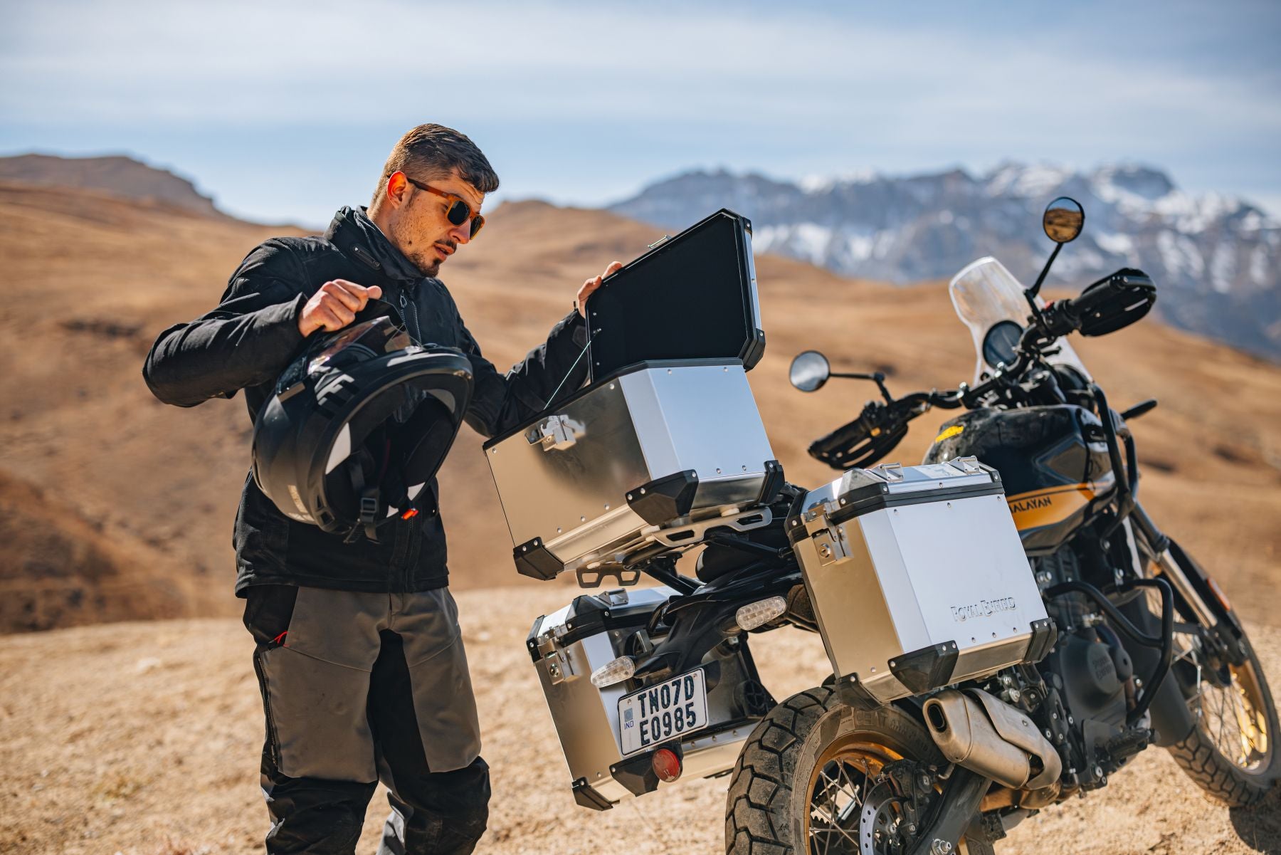 Royal Enfield Adventure Top Box Mount - Silver