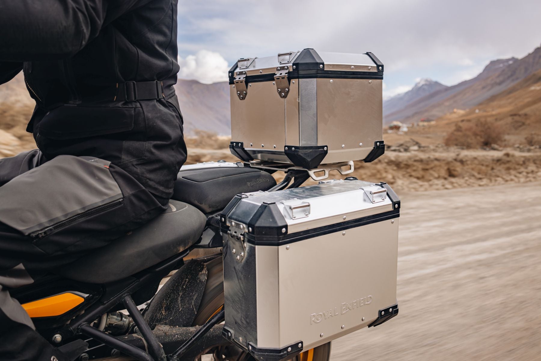 Royal Enfield Adventure Top Box Mount - Silver