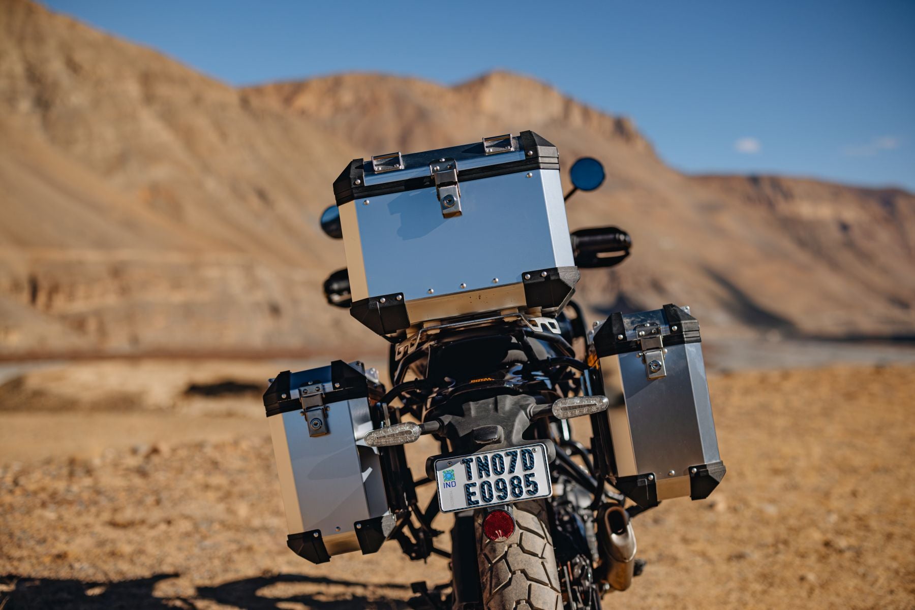 Royal Enfield Adventure Top Box Mount - Silver