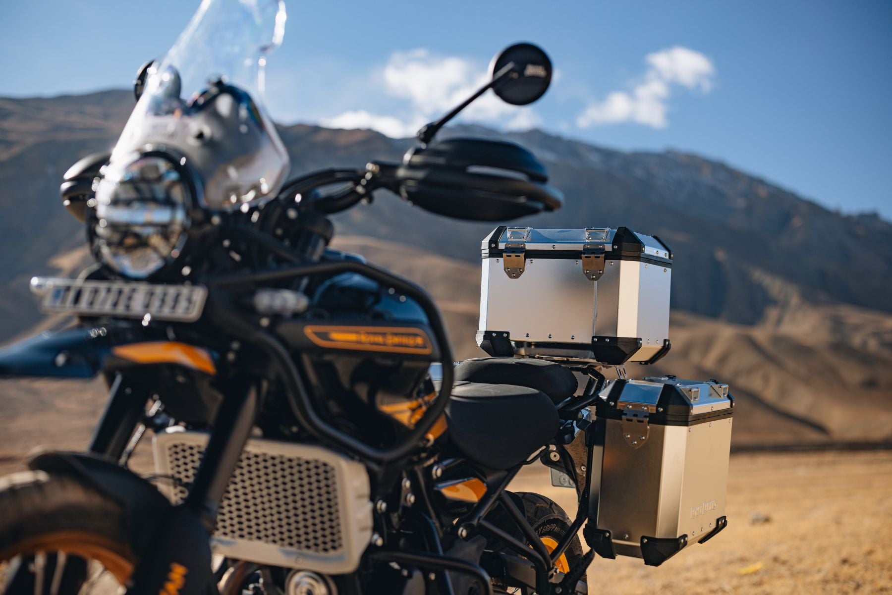 Royal Enfield Adventure Top Box Mount - Silver