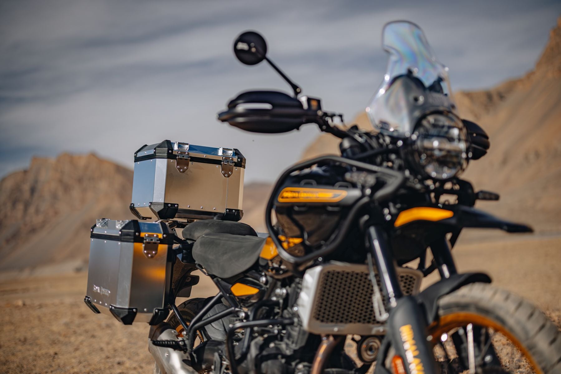 Royal Enfield Adventure Top Box Mount - Silver