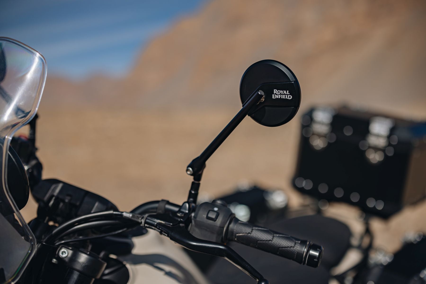 Royal Enfield Twin Touring Mirrors - Black