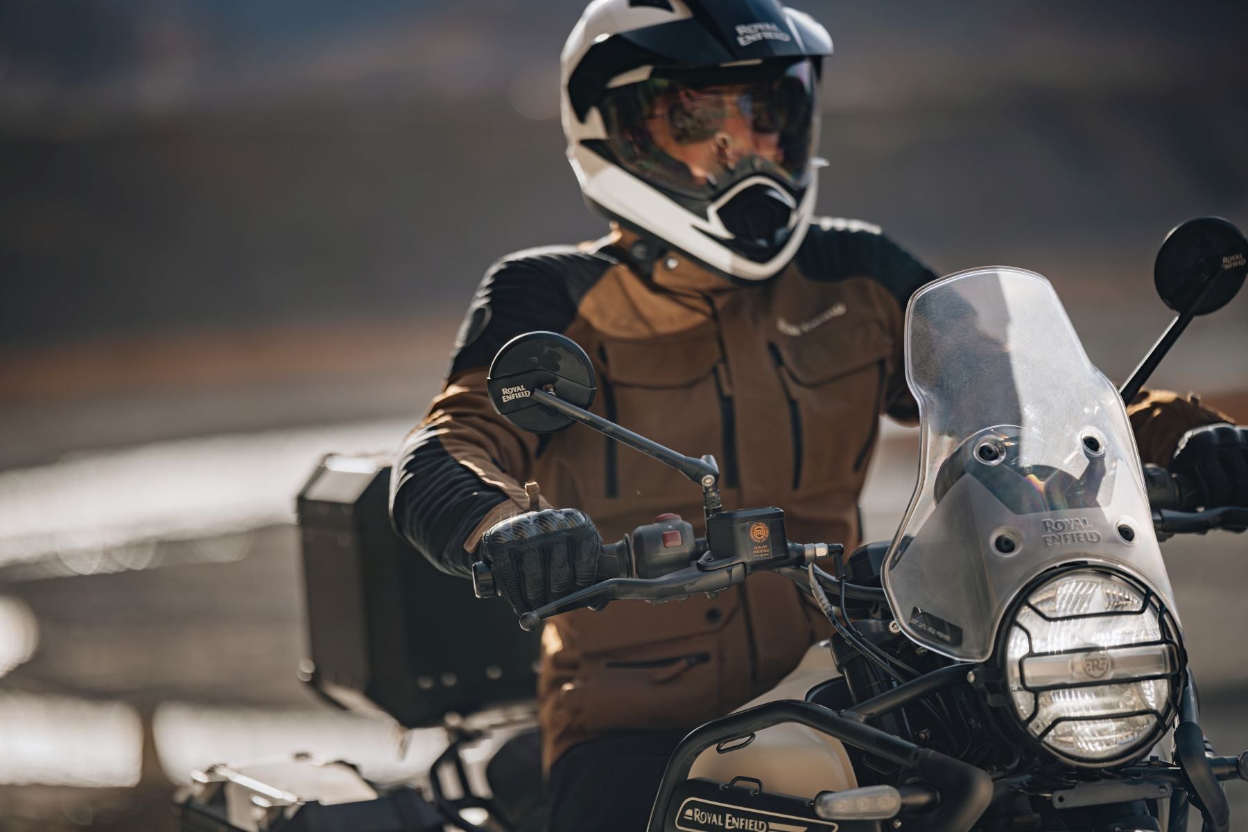 Royal Enfield Twin Touring Mirrors - Black