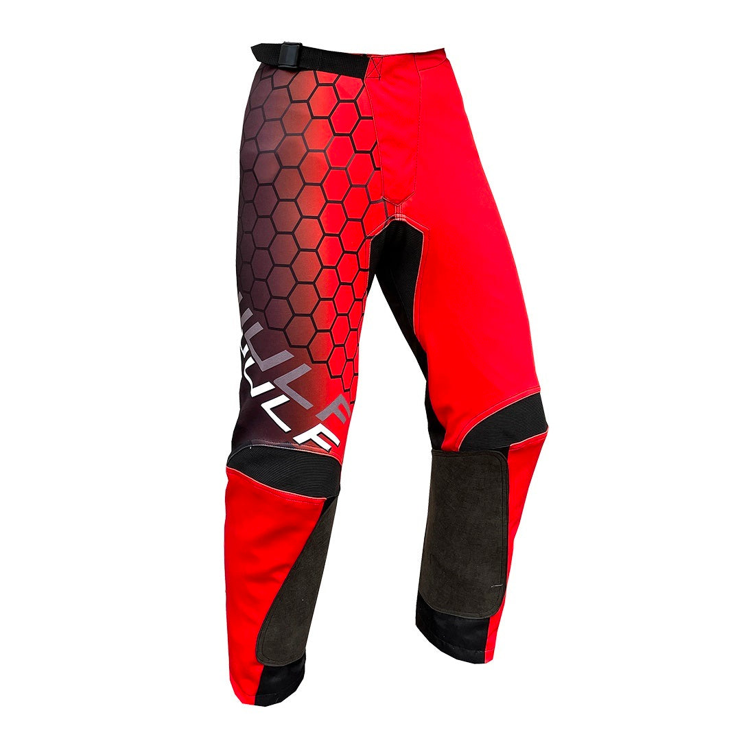 Wulf Cub Connect MX Race Trousers - Red