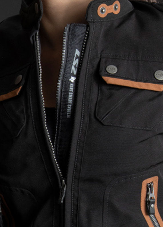 LS2 BULLET BLACK LADIES JACKET
