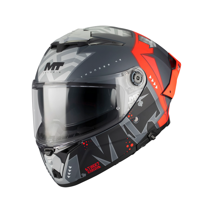 MT THUNDER 4R CANVAS MATT RED BLACK