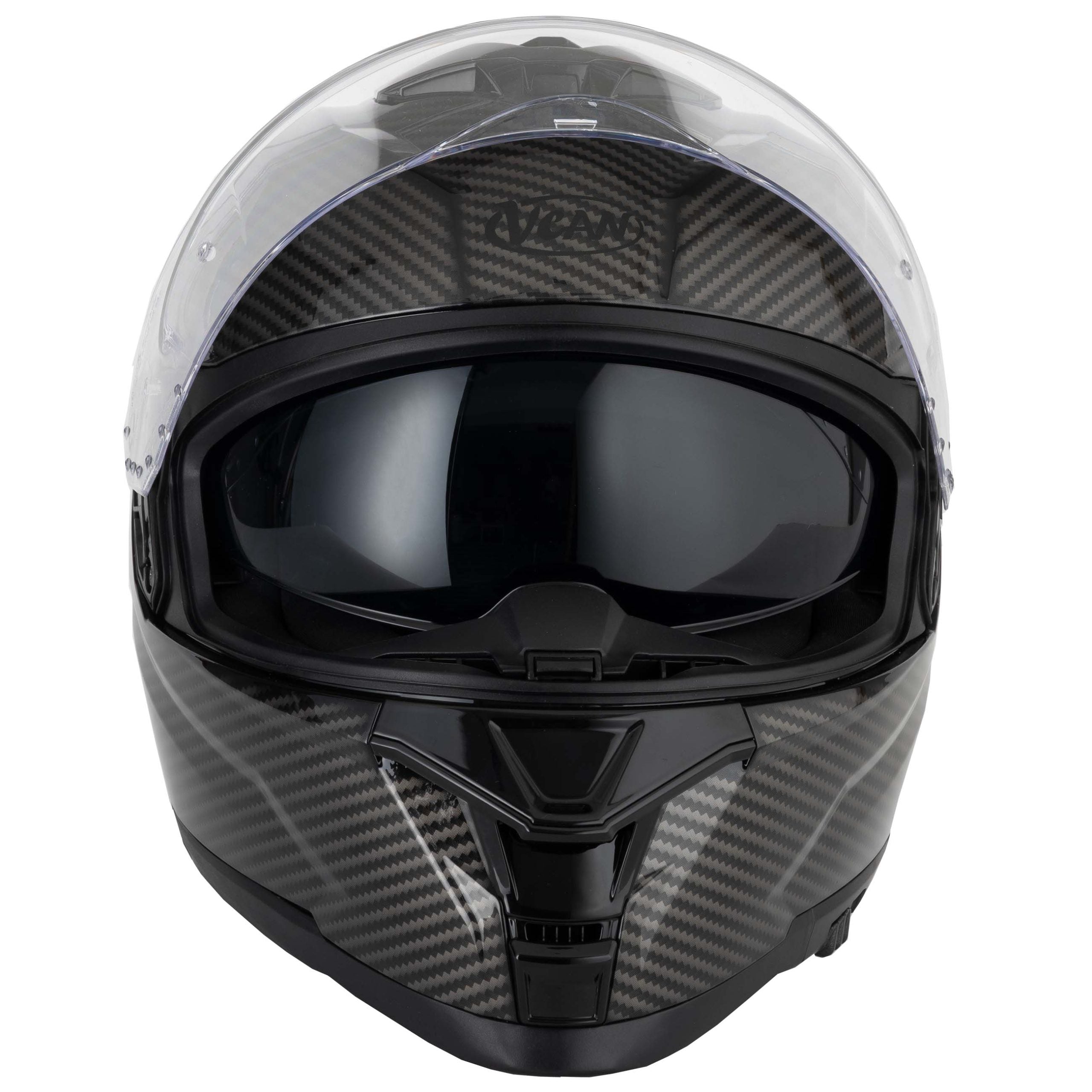 VCAN H162 X-ZERO CARBON LOOK HELMET BLACK