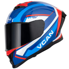 VCAN H162 Z-FORCE BLUE RED WHITE HELMET