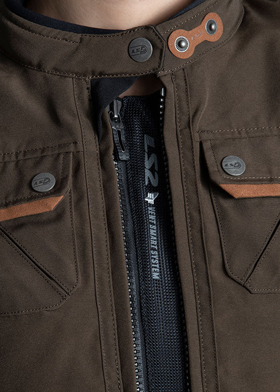 LS2 BULLET BROWN MENS JACKET
